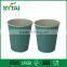 16oz Black Ripple Cups & White Lids Coffee Tea Insulated Disposable Cups