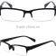 2016 fashion plastic half rim reading glasses