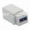 Keystone USB 3.0 Female To Female Connector With Angle Side
