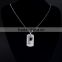 Special Men's 316L stainless steel 26 Letter A-Z shaped pendant for necklace