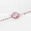 Hotselling Big Gemstone Bracelet Handmade Silver Bracelet for Girl