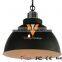 Manufacturer's Premium Industrial Bowl Chain Pendant Light Barn Loft Style Ceiling Light Kitchen Hanging Lamp