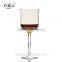 Handblown colour tulip white wine glass champagne glass for wedding table decoration