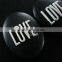 18x25mm oval love letter resin cameo black vintage style cabochon DIY pendant charm supplies 4120088