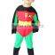 custom made latex kids superhero costumes carnival robin costume for boys robin baby superhero costume