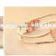 Promotional Cute Gold Plated Heart Bracelet , Big Heart Love Lover Bracelet Alloy Heart Bracelet