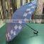 23''*24K straight umbrella with J handle