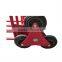 Stair climbing hand trolley with six wheels