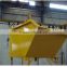 forklift steel tipping bin with safe yellow painted