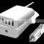 5V 9A 45W 5 Port USB car Charger Travel Adapter Intelligent Detect & Fast Charging black
