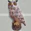 OEM Blow Molding Plastic PE Elbow Owl Garden Tool ,18"Garden Owl Huntting Decoy
