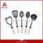 Reusable FDA silicone kitchen Utensil Set of 6, silicone baking spatula sets