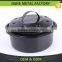 Save Times Cooking Round Enamel Chicken Grill Roaster Pan