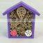 new fashion FSC wooden garden hanging bee insect hotel house cage