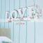 Vintage White LOVE Design Wooden Wall Hooks Clothes Robe Key Holder Hat Hanger Home Decoration