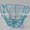 Metal Wire Pet Egg Basket With Handles