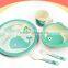 BPA free Biodegradable Eco Bamboo Fiber Kids Dinner Set