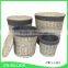 Antique grey color wholesale willow laundry baskets