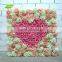 GNW FLW1508 Latest Design LOVE Rose Flower Wall Artificial Fake Flower Wedding Backdrop