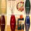 Spun bamboo vases, decorative flower vases with lacquer finish