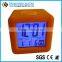 Cube shaped silicone time clock, digital table clock, anti-broken alarm clock