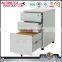 Grey color under desk small 3 drawer mobile metal file cabinet on sale