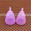 Novelty silicone menstrual cup for travel and sports