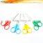 S71030 4-3/4" diverse stainless steel colorful paper cutting student scissor set