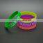 Fashion jewelry 2016 custom silicone charm bracelet