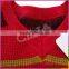 Directly sell from factory 100%cotton red v neck knitting sweater for boy