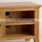 rustic oak wood TV Unit with good design and 100% solid oak wood furniture