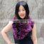 CX-S-32B Ladies Fashion Wholesale Snood Rex Rabbit Fur Scarf