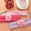China supplier colorful baby or girl's cotton headband with flower,many color for you choose