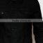 high quality two pocket denim wholesale custom black jacket