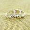 2015 hot sale silver color alloy letter rings for girls