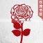 Elegant red rose metal bookmark fashion women metal bookmark tags for promotional gifts