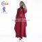 Zakiyyah 604 Pakistani style muslim buju kurung dress floor length muslim kaftan peplum in solid color burqa latest designs