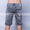 Summer & Fall Custom Men's Skinny Medium Wash Destroyed Denim Shorts Jeans