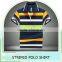 Wholesale Custom Polo T Shirt 2016 New Design Cotton Short Casual Striped Slim Contrast Color Men's Polo Shirt