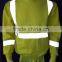 80% polyester 20% cotton fleece hi vis safety sweatshirt with heat-applied reflective tape meet CSA Z96 requirement