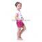 Mermaid Outfit white top and hot pink shorts set