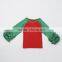 wholesale kids blank t shirt ruffle butts t-shirts 100% cotton ruffle reglan shirt