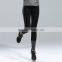 Girls Black Grey Tight Ribbed Cuff Athletic Fitness Ankle Legging