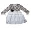 2016 children clothing white floral pattern dress lace children latest fashion dress designs