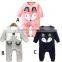 cartoon fox long sleeve pure cotton baby romper