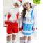 TZ-62223 blue santa costume dress for girl