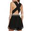 C10257 Fashion Design Hollow Out Chiffon Sleeveless Strap Sexy Convertible Romper