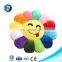 OEM Soft Plush Emoji Cushion Flower Shape Throw Pillow Promotion Gift Smiley Emoji Pillow Kids Toy