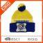 2017 Custom Colorful Pom Pom Knit Hat With Ball Top