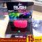 Factory custom L shape black plexiglass pmma acrylic wireless speaker display stand